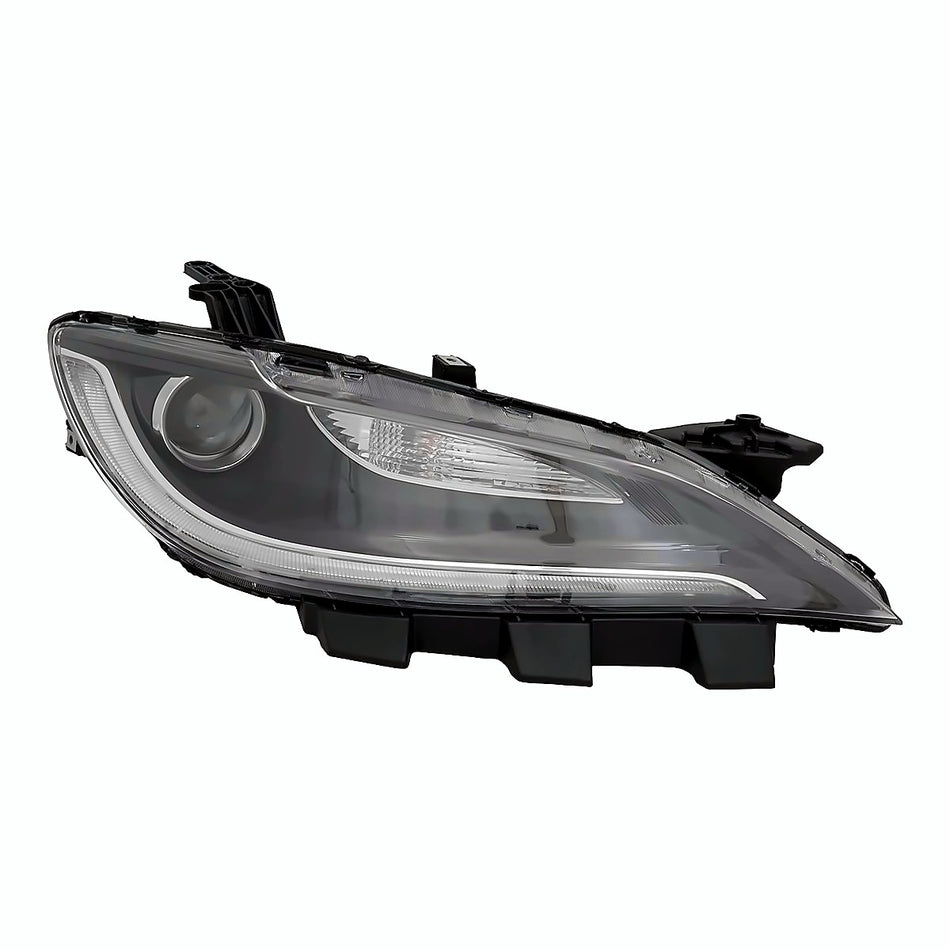 2015-2017 Chrysler 200_Sedan Headlight Passenger Side Halogen With Led Drl Black Trim – Front View (CH2503261)