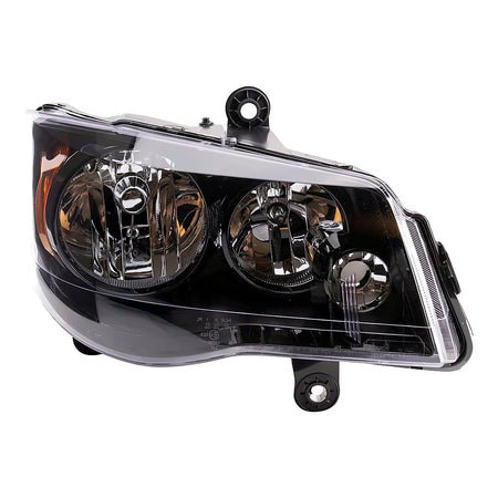 2014-2016 Chrysler Town_And_Country Headlight Passenger Side Halogen With Black Bezel – Side View (CH2503266)