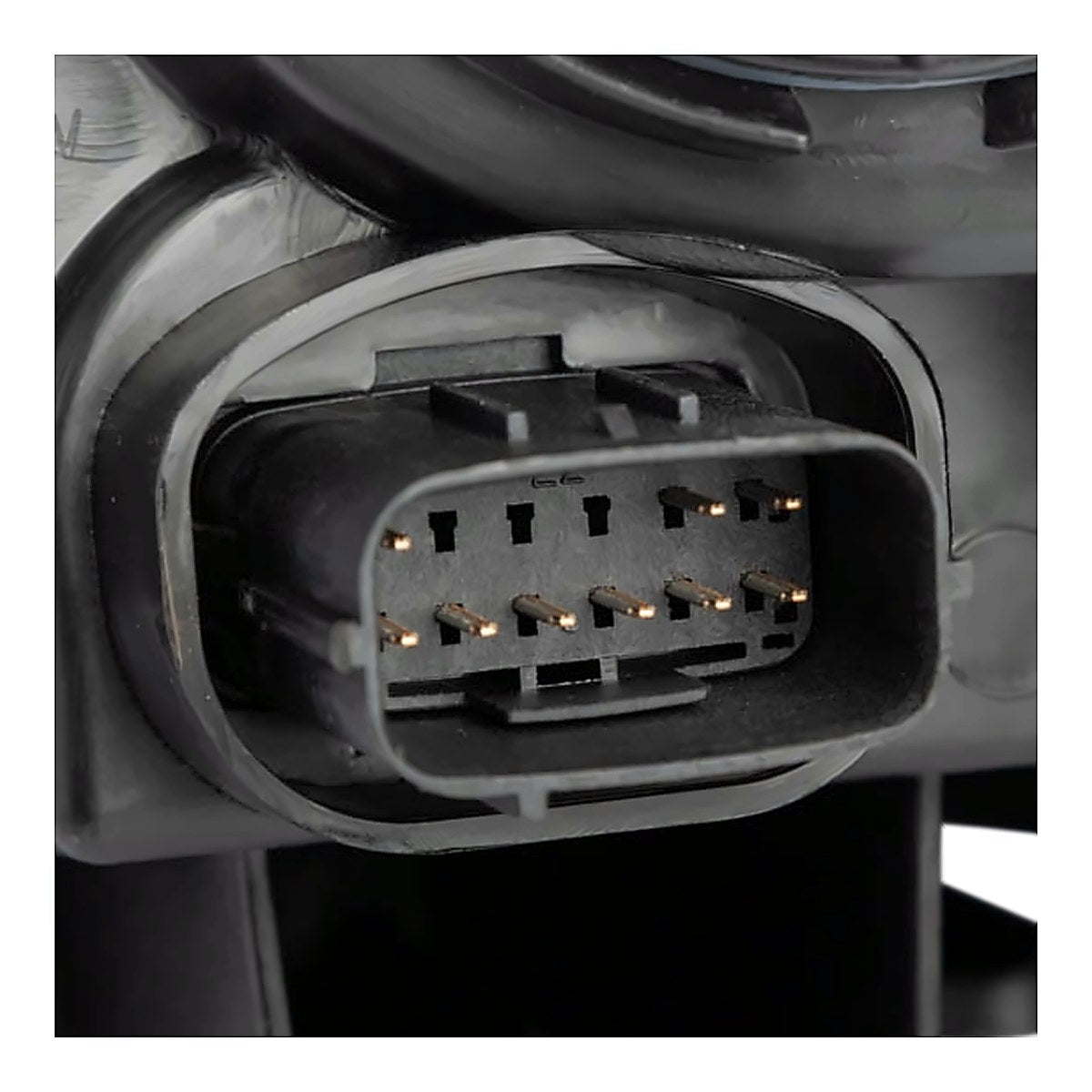 2015-2017 Chrysler 300 Headlight Passenger Side Halogen Chrome Bezel – Back View (CH2503268)