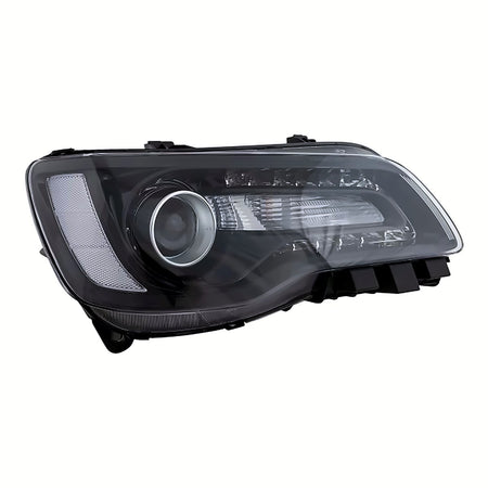 2015-2017 Chrysler 300 Headlight Passenger Side Halogen Black Bezel – Detail View (CH2503269)