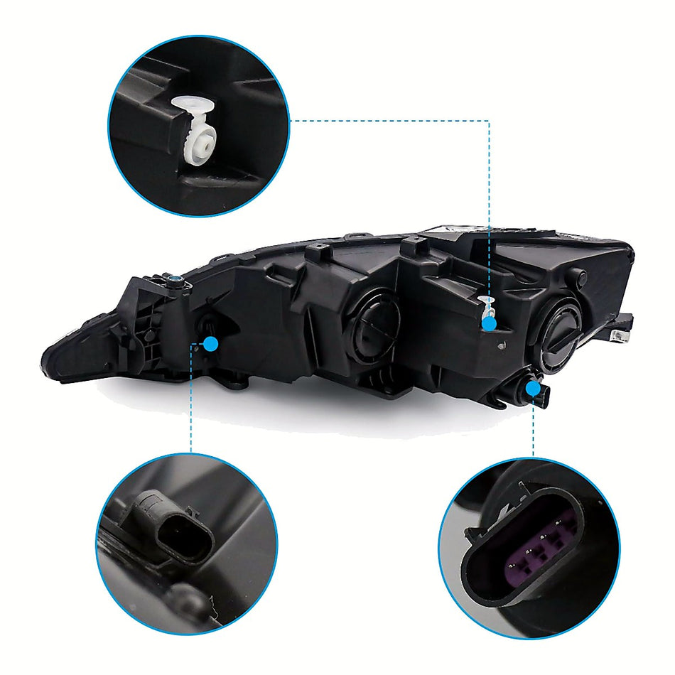 2017-2020 Chrysler Pacifica Headlight Passenger Side Halogen Without Quad Lamp – CH2503288-2