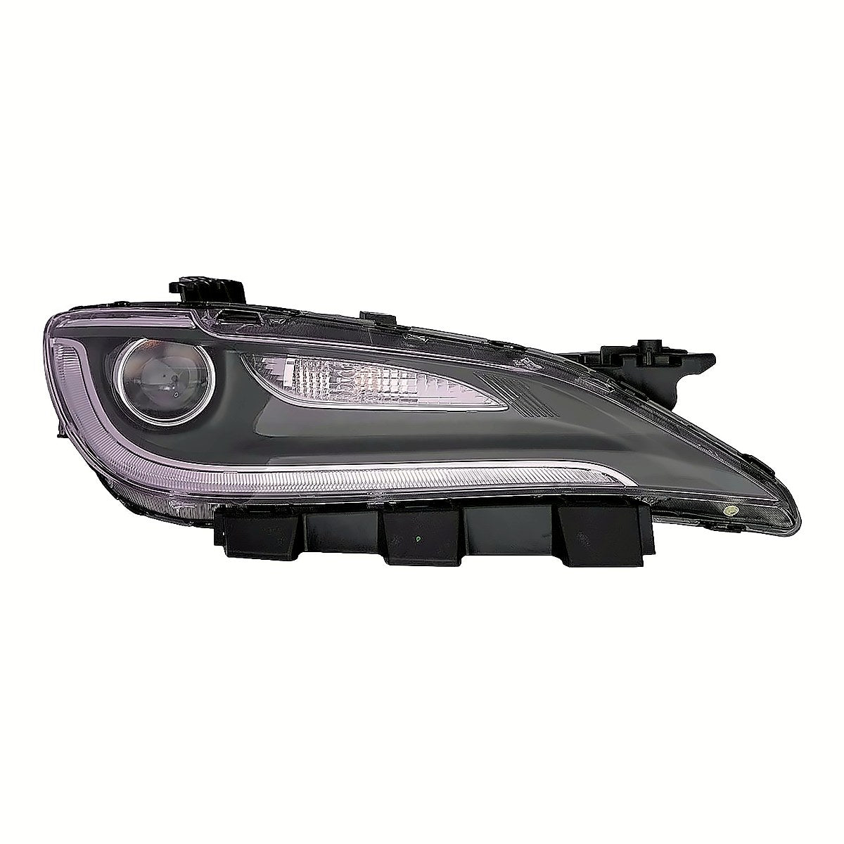 2016-2017 Chrysler 200_Sedan Headlight Passenger Side Halogen With Led With Chrome Trim – Front View (CH2503293)