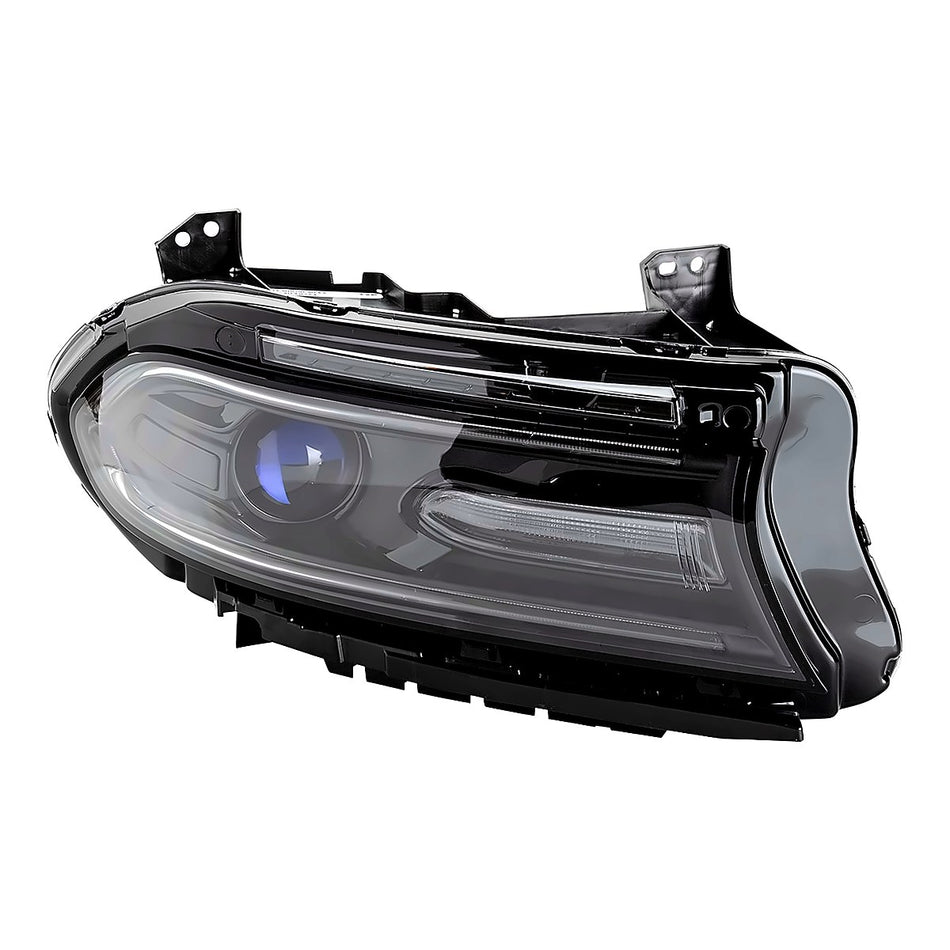 2016-2017 Dodge Charger Headlight Passenger Side Halogen With Led Drl Without Logo – Front View (CH2503296)