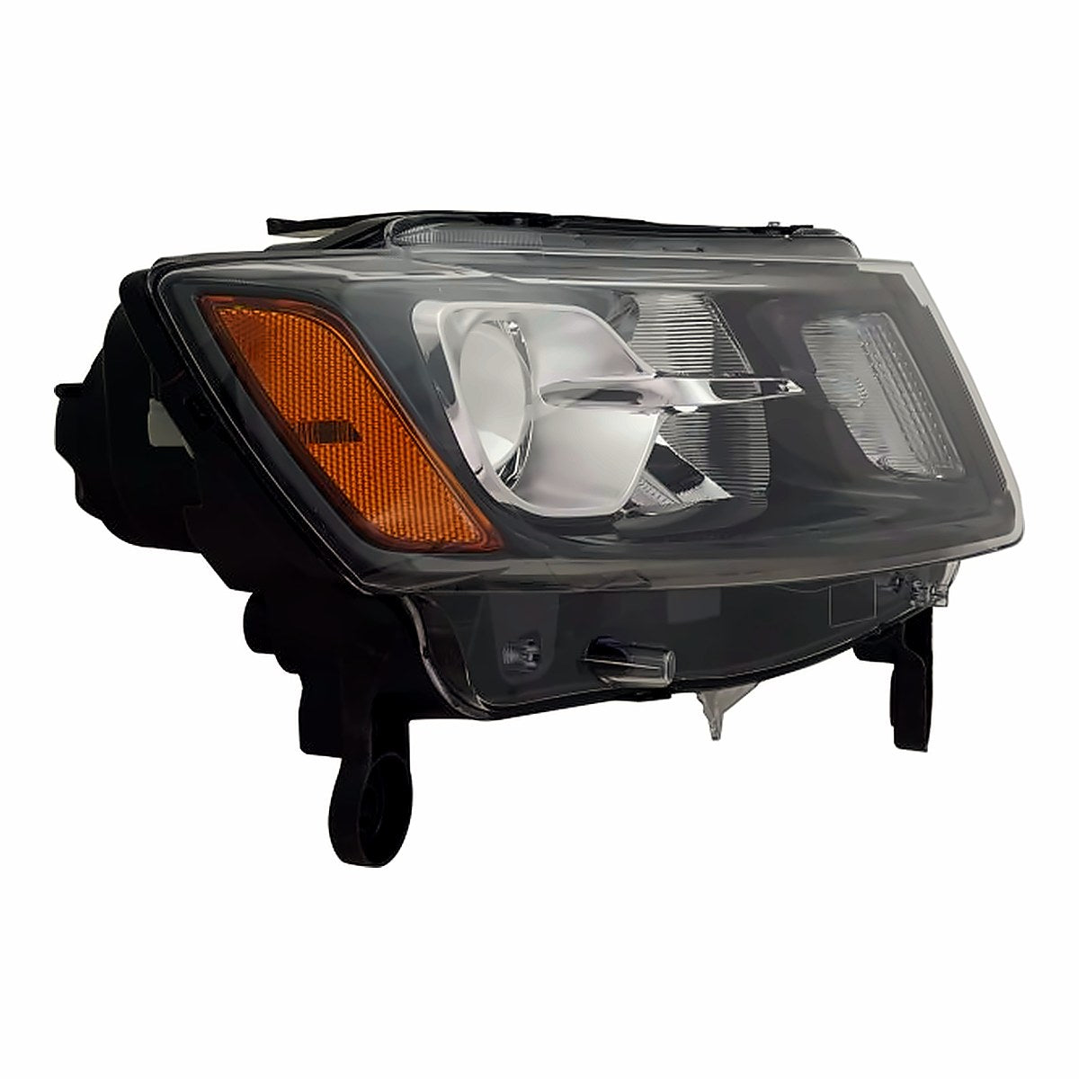 2016-2021 Dodge Durango Headlight Passenger Side Halogen Black Bezel With Led Drl – Side View (CH2503305)