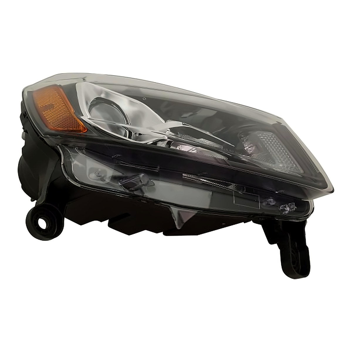 2016-2021 Dodge Durango Headlight Passenger Side Halogen Black Bezel With Led Drl – Close-Up View (CH2503305)
