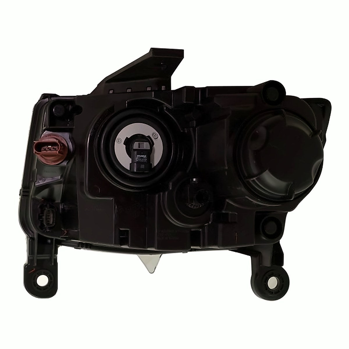 2014-2016 Jeep Grand_Cherokee Headlight Passenger Side Halogen Std Type Black Bezel – Close-Up View (CH2503308)