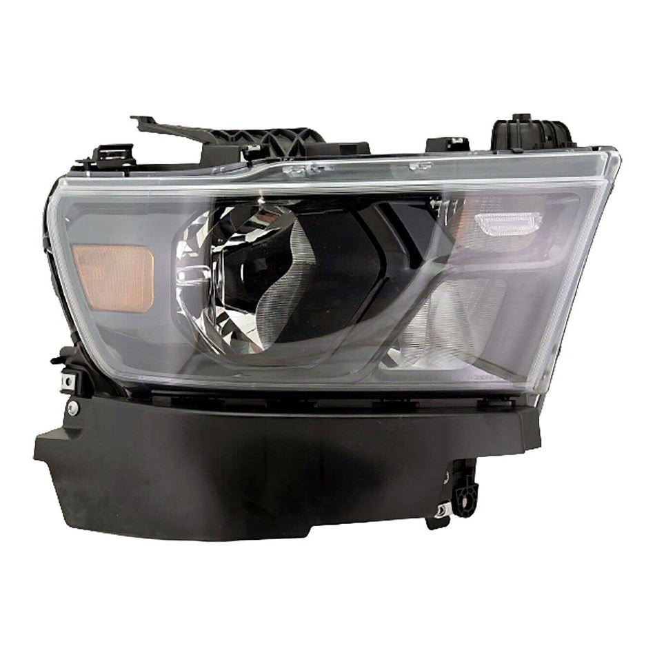 2019-2024 Ram 1500 Headlight Passenger Side Halogen With Black Trim Without Logo – CH2503328