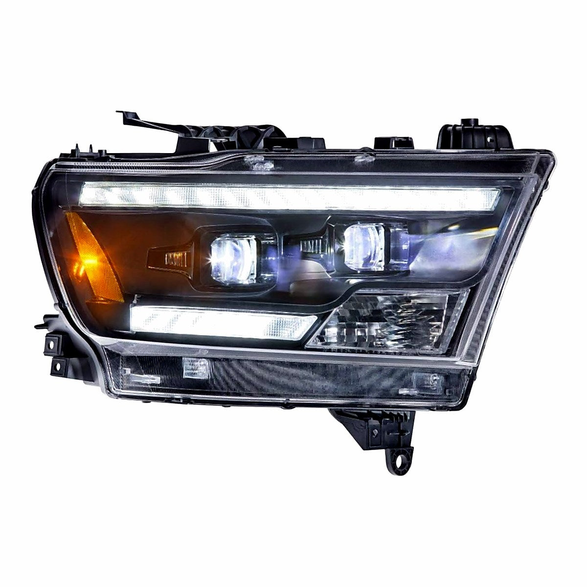 2019-2024 Ram 1500 Headlight Passenger Side Halogen With Black Trim Without Logo – CH2503328-3