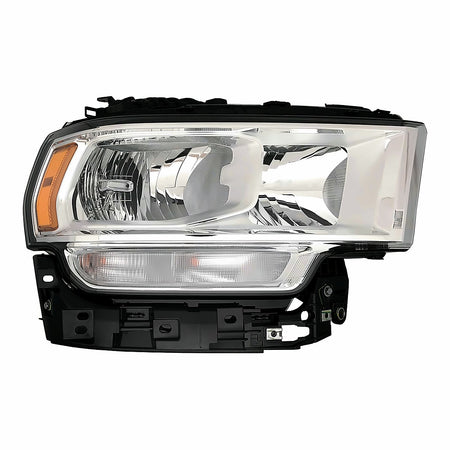 2019-2024 Ram 2500 Headlight Passenger Side Halogen Chrome Bezel Without Logo – Front View (CH2503334)