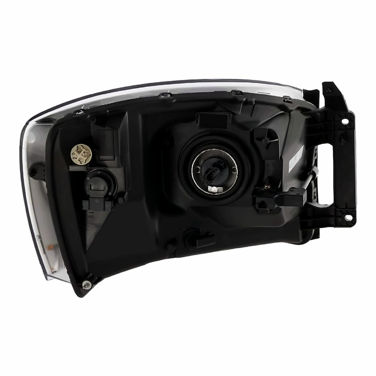 2006 Dodge Ram_Mega_Cab Headlight Driver Side Without Black Bezel – Close-Up View (CH2518114)