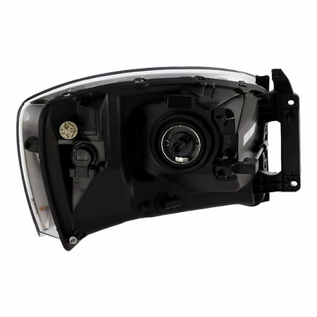 2006 Dodge Ram_Mega_Cab Headlight Driver Side Without Black Bezel – Close-Up View (CH2518114)