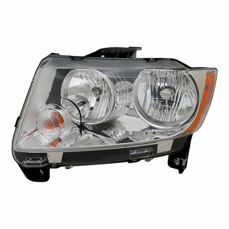 2011-2013 Jeep Compass Headlight Driver Side Code Lmb Without Black Trim Without Leveling – Front View (CH2518139)