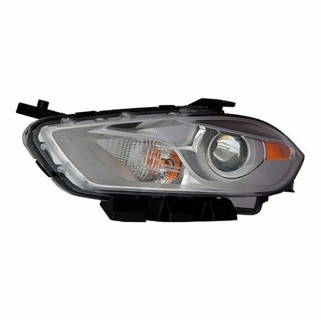 2013-2015 Dodge Dart Headlight Driver Side Halogen Chrome Bezel – Front View (CH2518143)