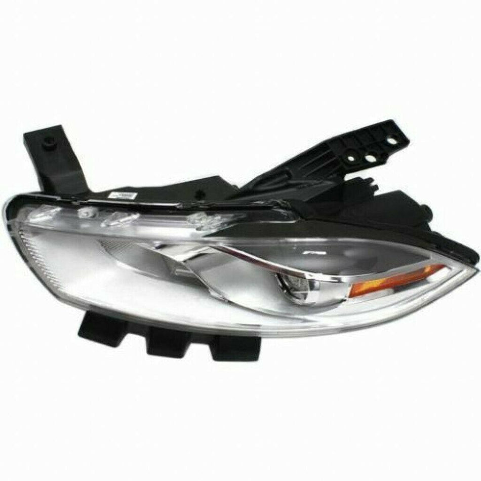 2013-2015 Dodge Dart Headlight Driver Side Halogen Chrome Bezel 