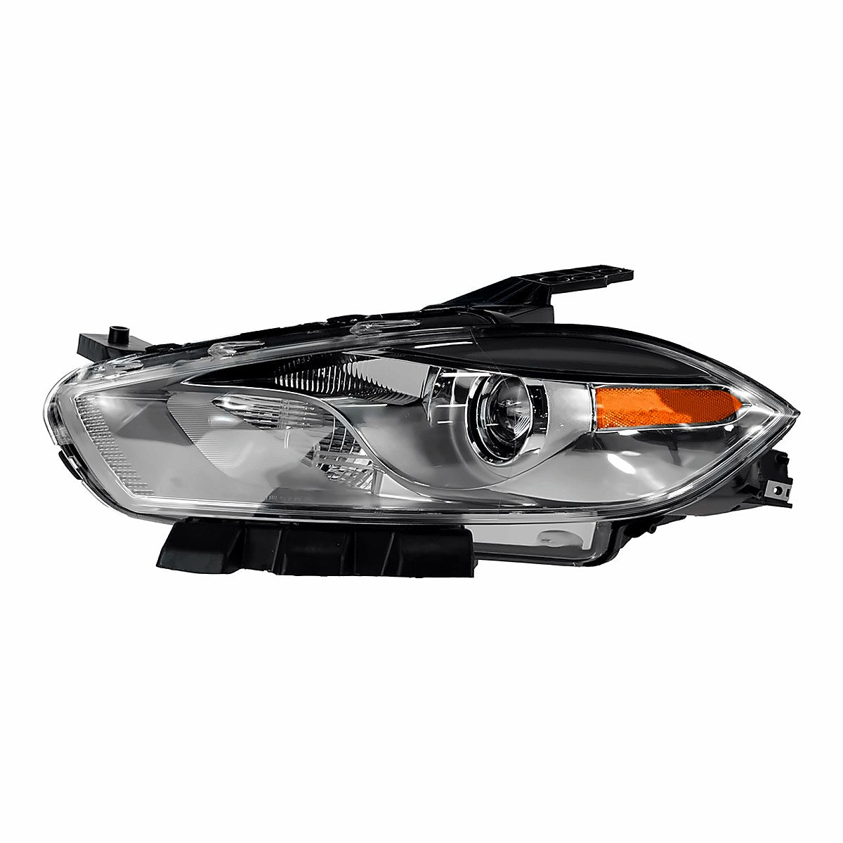 2013-2016 Dodge Dart Headlight Driver Side Xenon With Chrome Trim – Front View (CH2518144)
