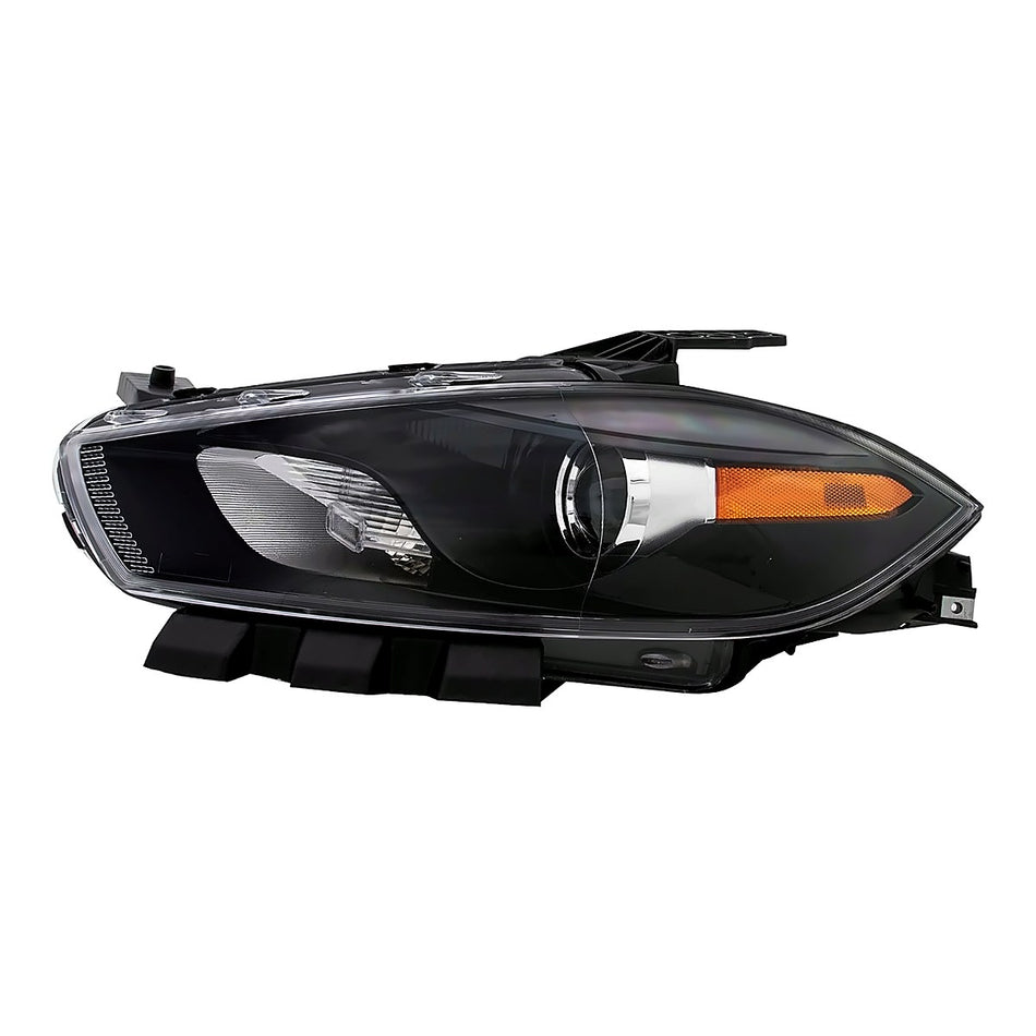 2013-2016 Dodge Dart Headlight Driver Side Xenon With Black Trim – Front View (CH2518145)