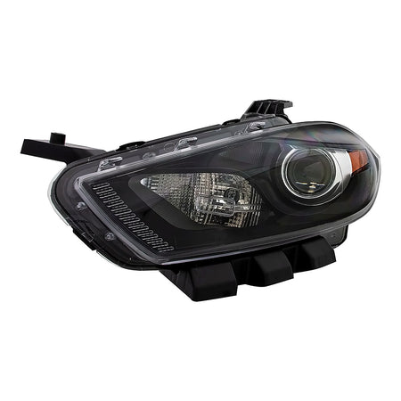 2013-2016 Dodge Dart Headlight Driver Side Xenon With Black Trim – Side View (CH2518145)