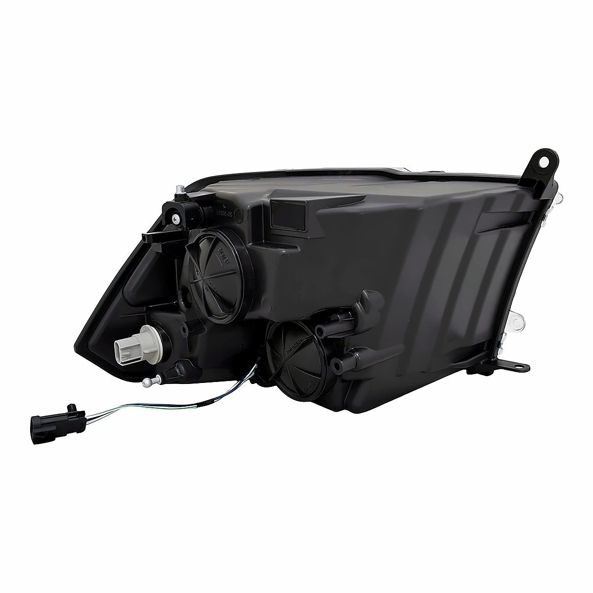 2015-2018 Ram 1500 Headlight Driver Side Halogen Std Type With Black Bezel – Back View (CH2518149)