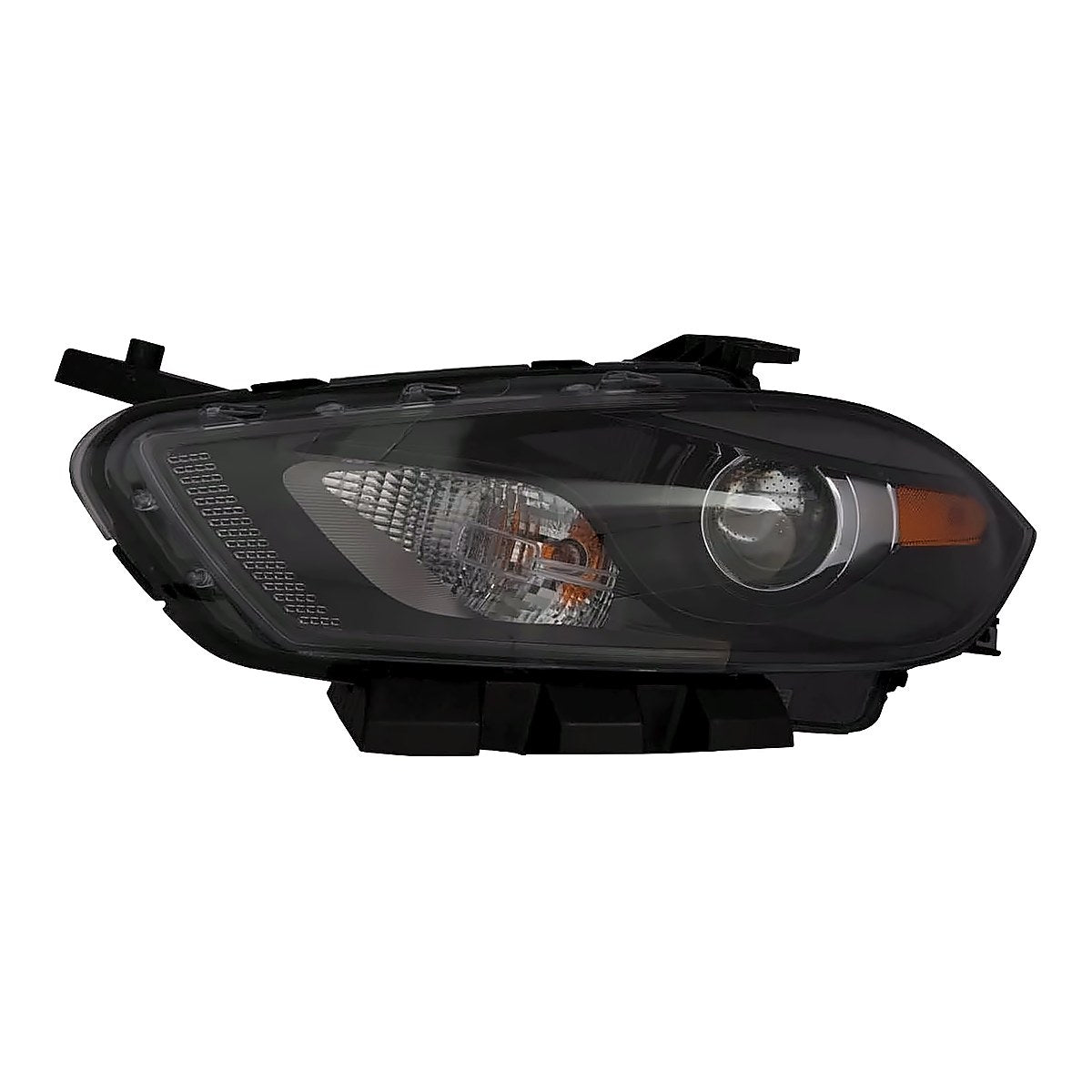 2016 Dodge Dart Headlight Driver Side Halogen Codes Lmc/Mfa Black Bezel – Front View (CH2518150)