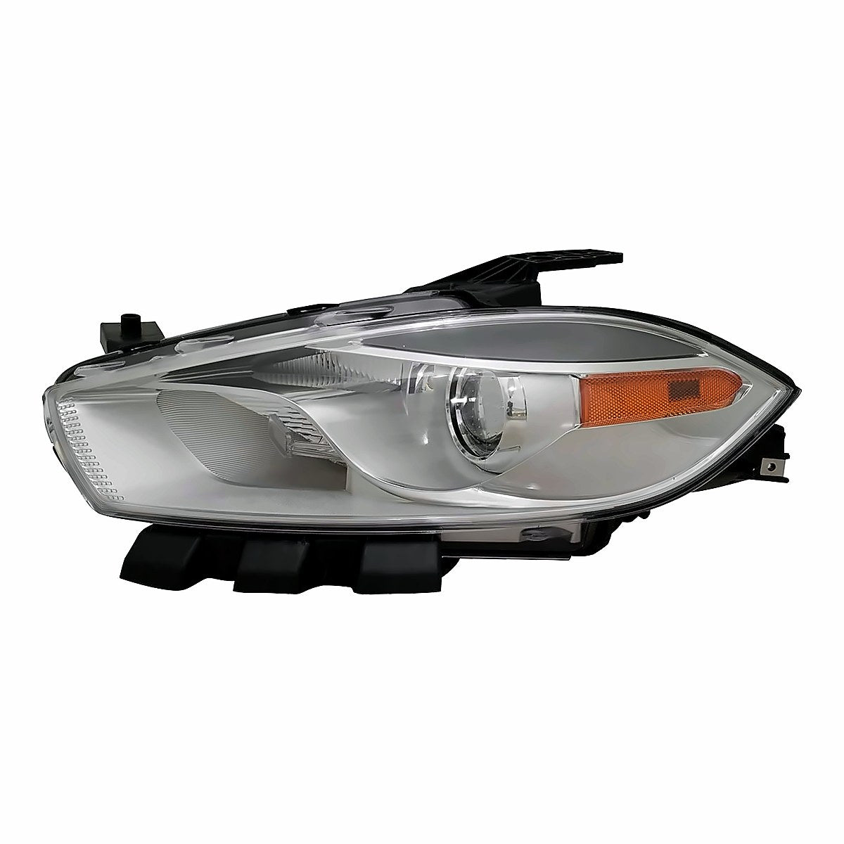 2016 Dodge Dart Headlight Driver Side Halogen Code Lmc/Mfp With Chrome Bezel – Front View (CH2518151)