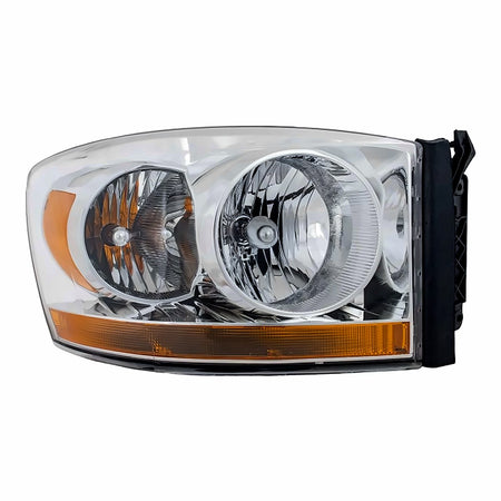 2006 Dodge Ram_Mega_Cab Headlight Passenger Side Without Black Bezel – Detail View (CH2519114)