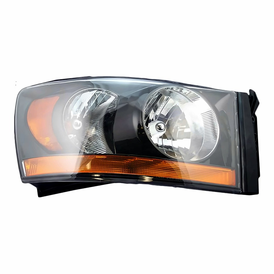 2006 Dodge 1500 Headlight Passenger Side With Black Bezel – Front View (CH2519115)