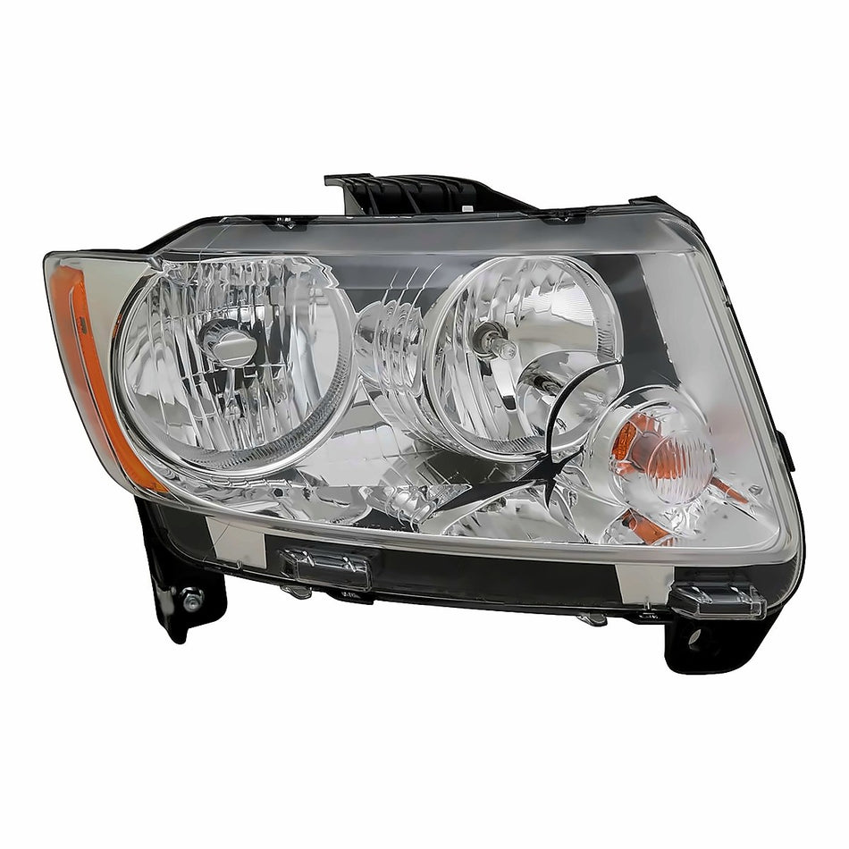 2011-2013 Jeep Compass Headlight Passenger Side Code Lmb Without Black Trim Without Leveling – Front View (CH2519139)