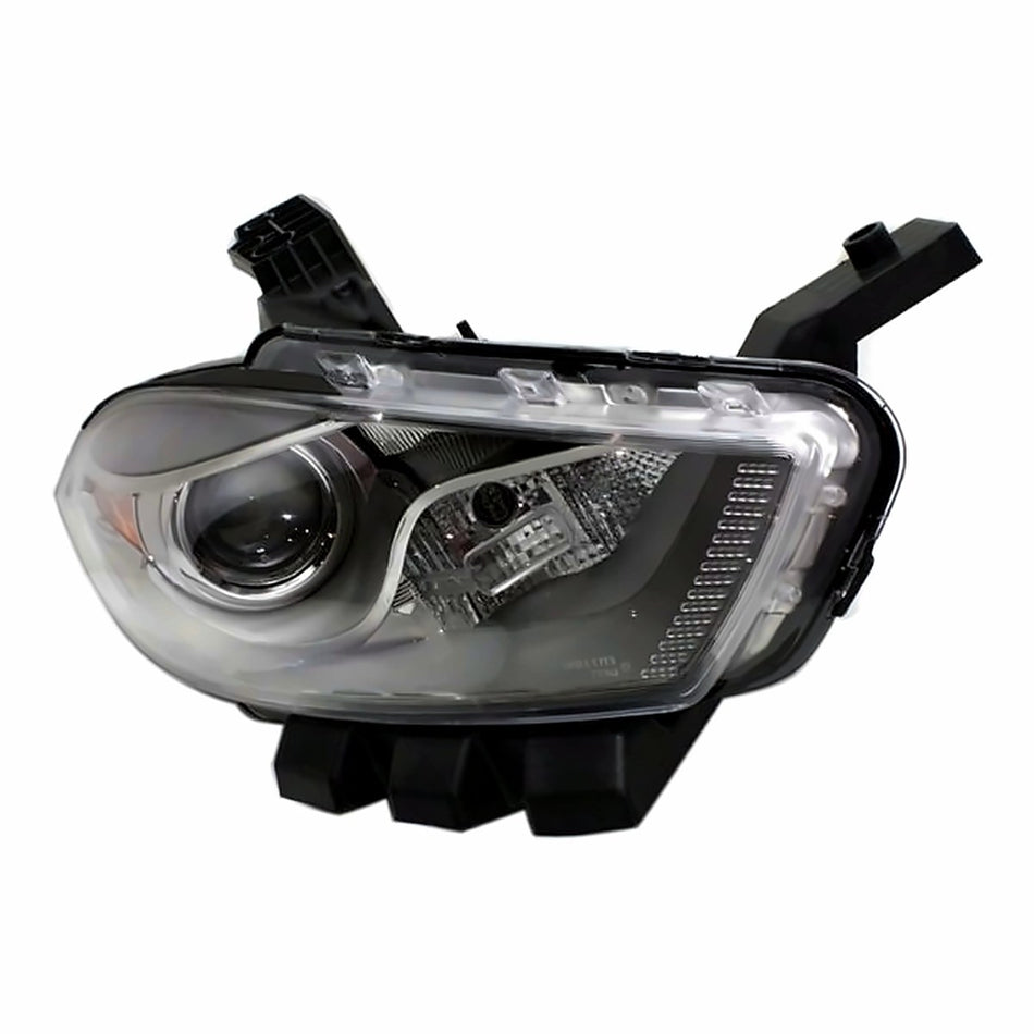2013-2016 Dodge Dart Headlight Passenger Side Xenon With ChromeTrim – Side View (CH2519144)