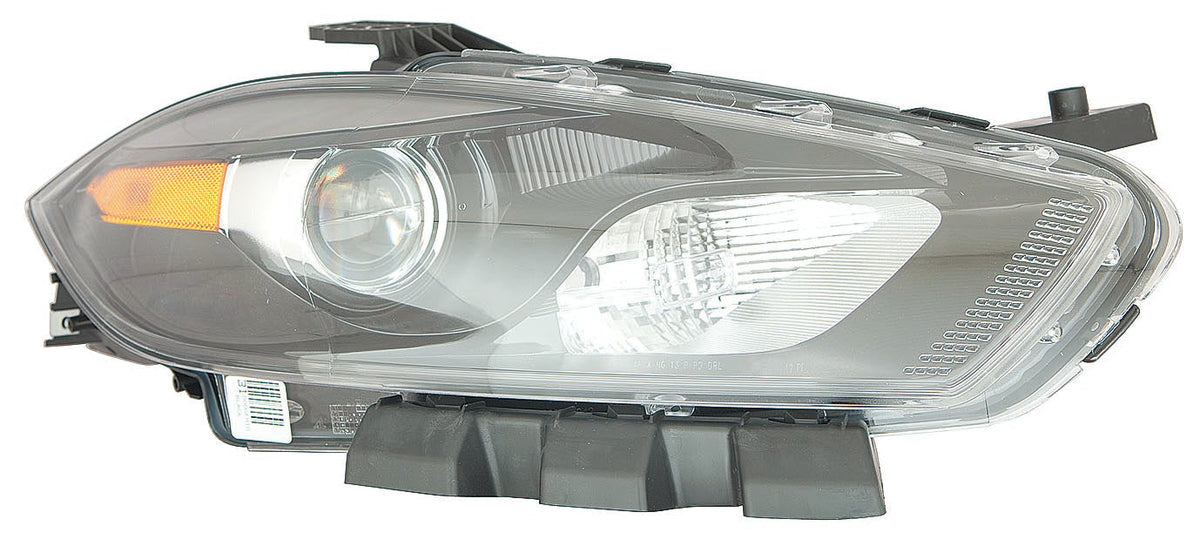 2013-2016 Dodge Dart Headlight Passenger Side Xenon With Black Trim 