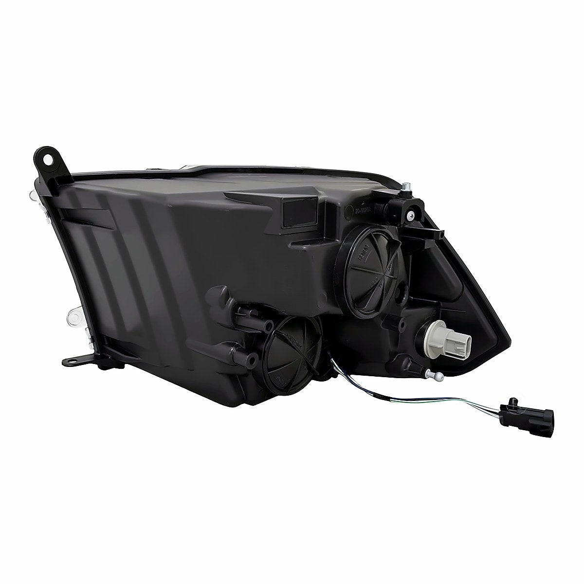 2015-2018 Ram 1500 Headlight Passenger Side Halogen Std Type With Black Bezel – Back View (CH2519149)
