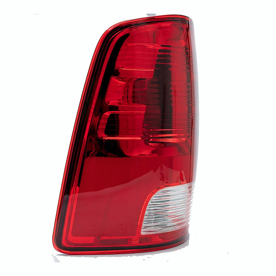 Side View - 2010-2018 Ram 3500 Tail Light Chrome Housing With Red Cosmos Lens Driver Side LH CH2818124