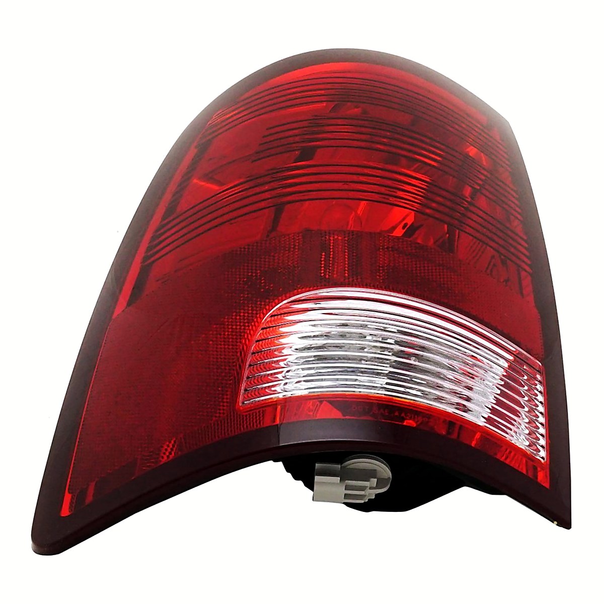 Side View - 2010-2018 Ram 3500 Tail Light Chrome Housing With Red Cosmos Lens Driver Side LH CH2818124