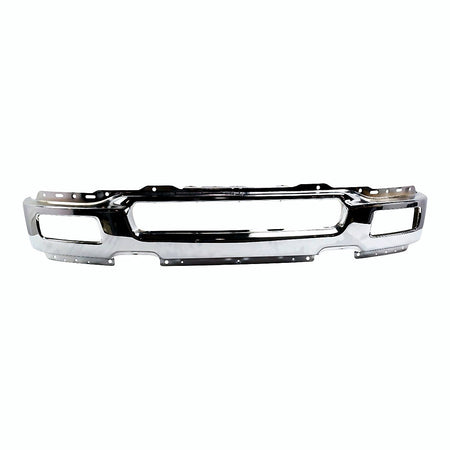 2004-2006 Ford F150 Bumper Front Steel Chrome With Square Fog Light Hole_FO1002390
