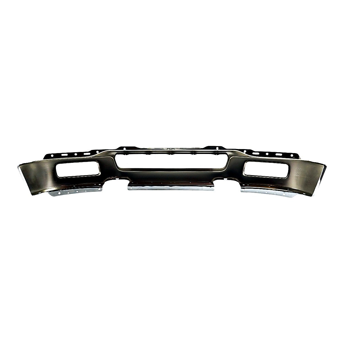 2004-2006 Ford F150 Bumper Front Steel Chrome With Square Fog Light Hole_FO1002390-5