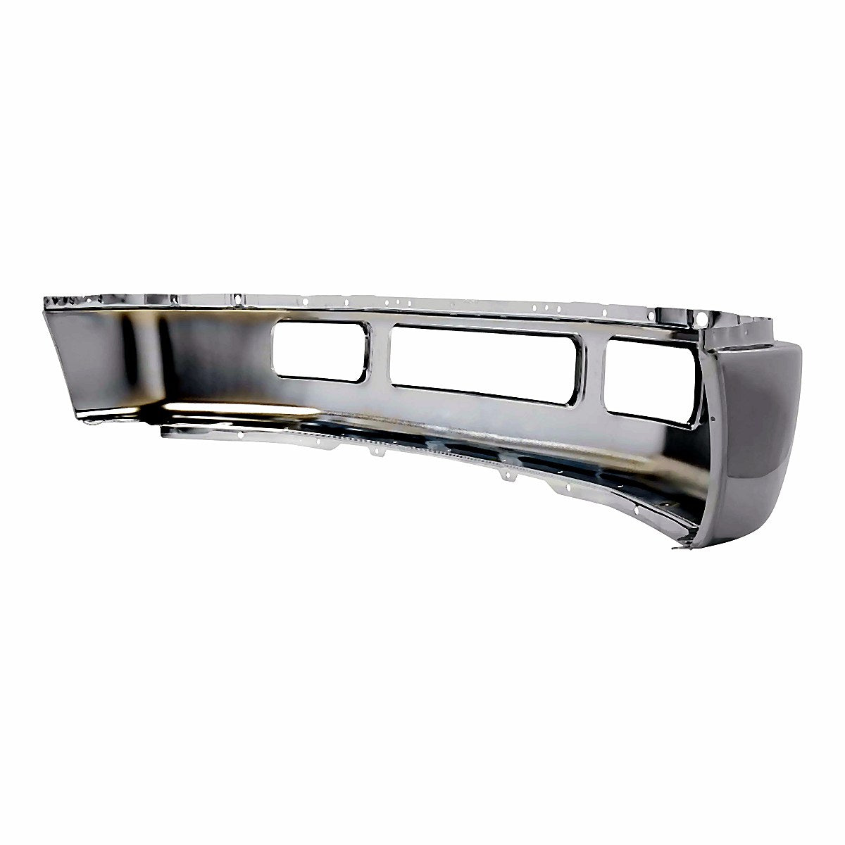 2005-2007 Ford F250 Bumper Face Bar Front Chrome Without Flare Hole_FO1002392-4