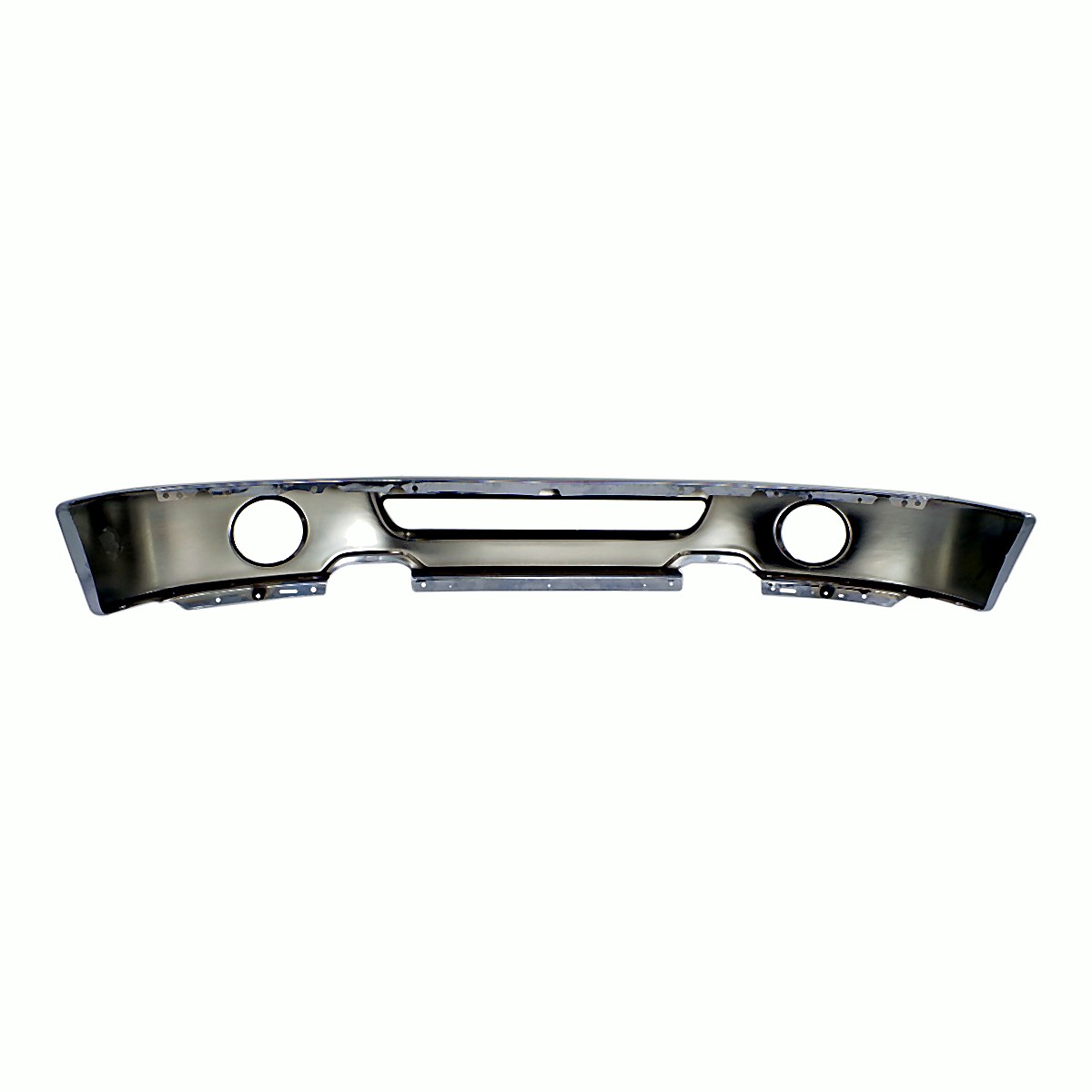 2006-2008 Ford F150 Bumper Face Bar Front Chrome With Round Fog_FO1002399-4