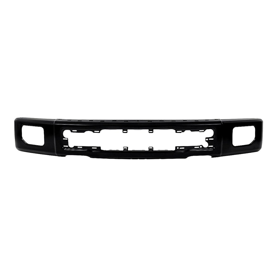 2015-2017 Ford F150 Bumper Face Bar Front Primed With Fog Light Holes Without End Caps_FO1002424
