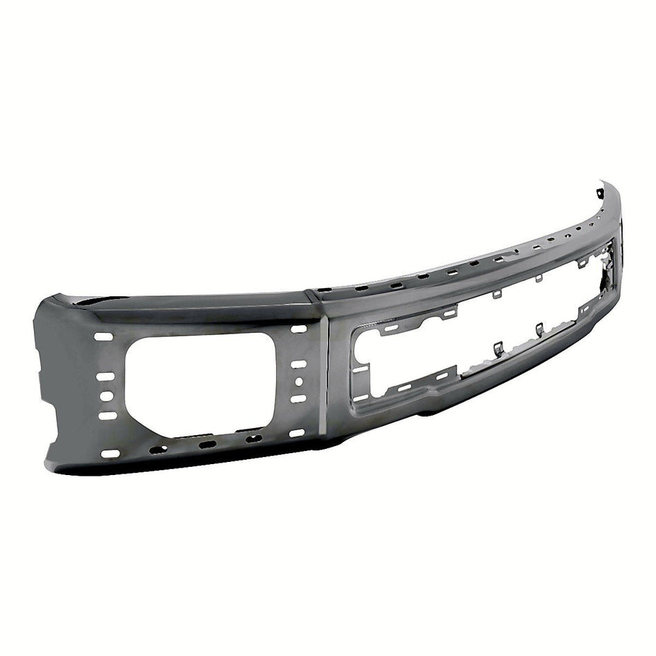 2015-2017 Ford F150 Bumper Face Bar Front Chrome With Fog Light Holes/End Caps_FO1002425-2
