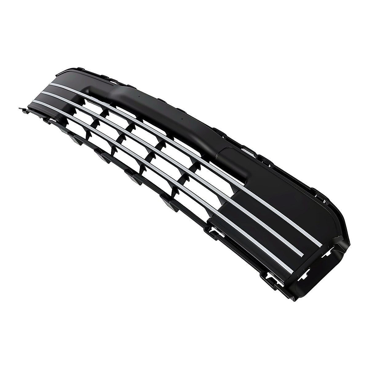 2013-2019 Ford Flex Grille Lower With Active Park Bars With Satin Nickel Trim Se/Sel Model – Side View (FO1036151)