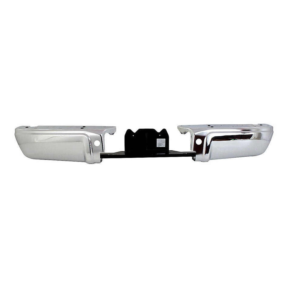 2008-2016 Ford F450 Bumper Face Bar Rear Chrome With Rebar Without Sensor Hole_FO1102369