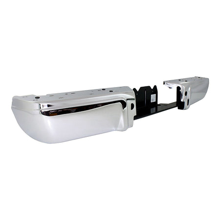 2008-2016 Ford F450 Bumper Face Bar Rear Chrome With Rebar Without Sensor Hole_FO1102369-2
