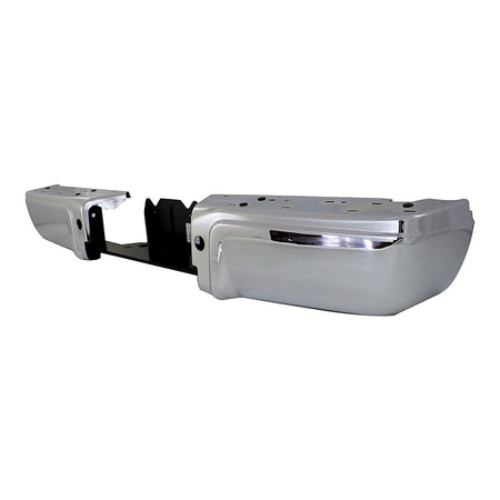 2008-2016 Ford F450 Bumper Face Bar Rear Chrome With Rebar Without Sensor Hole_FO1102369-3