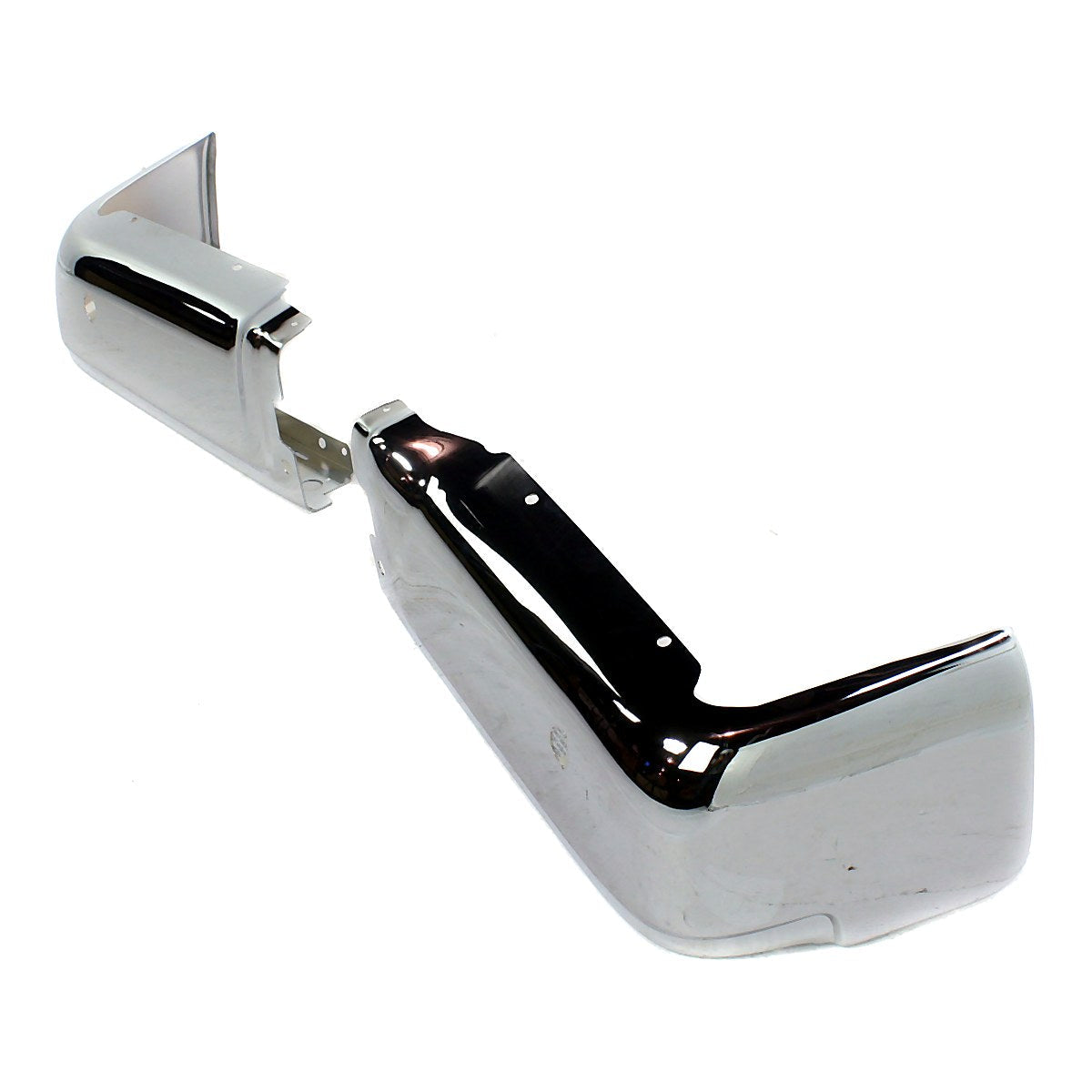 2009-2014 Ford F150 Bumper Face Bar Rear Chrome With Sensor Driver Side/Passenger Side Set_FO1102372-2