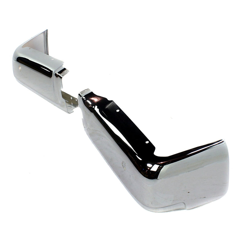 2009-2014 Ford F150 Bumper Face Bar Rear Chrome With Sensor Driver Side/Passenger Side Set_FO1102372-2