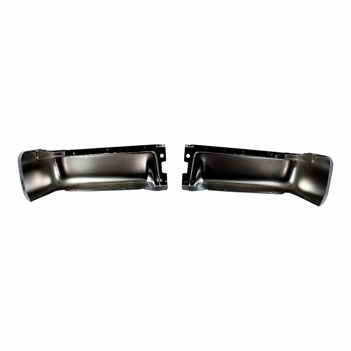 2009-2014 Ford F150 Bumper Face Bar Rear Chrome Without Sensor Driver Side/Passenger Side Set_FO1102374-5