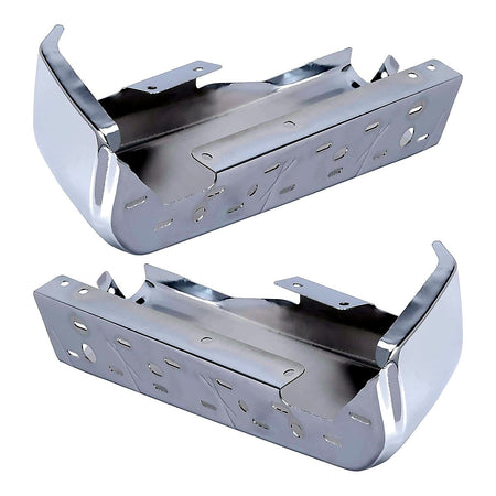 2015-2020 Ford F150 Bumper Face Bar Rear Driver Side/Passenger Side (Set) Chrome Without Sensor_FO1102380-3
