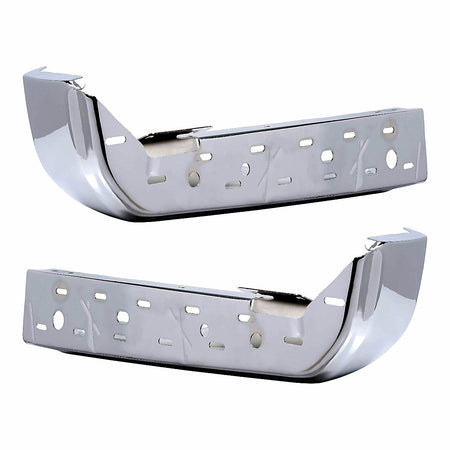 2015-2020 Ford F150 Bumper Face Bar Rear Driver Side/Passenger Side (Set) Chrome Without Sensor_FO1102380-4