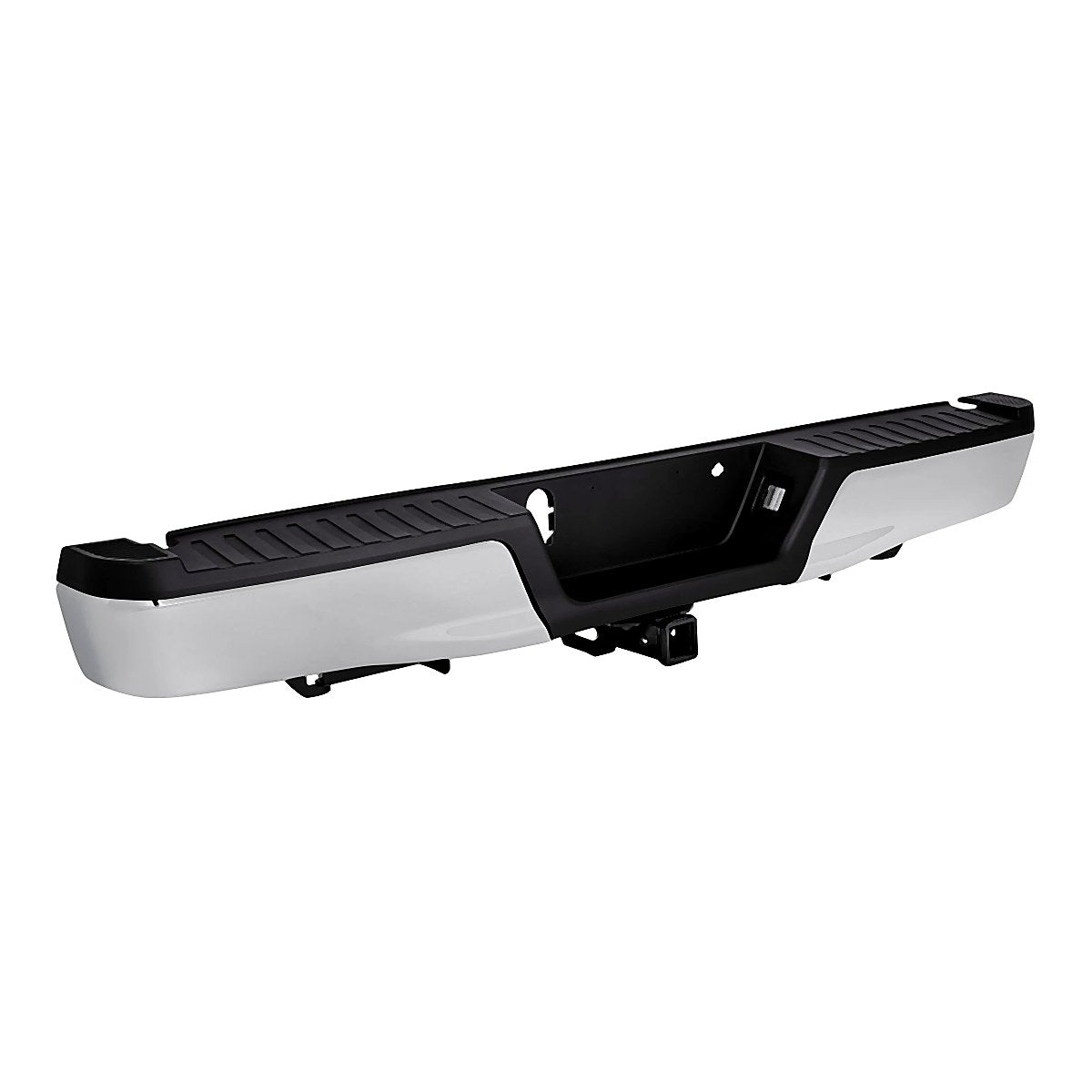 2015-2020 Ford F150 Bumper Rear Assy Chrome With Black Pad With Base Tow Hitch Without Sensor_FO1103185-2