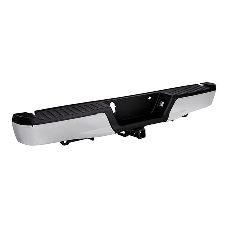 2015-2020 Ford F150 Bumper Rear Assy Chrome With Black Pad With Base Tow Hitch Without Sensor_FO1103185-2