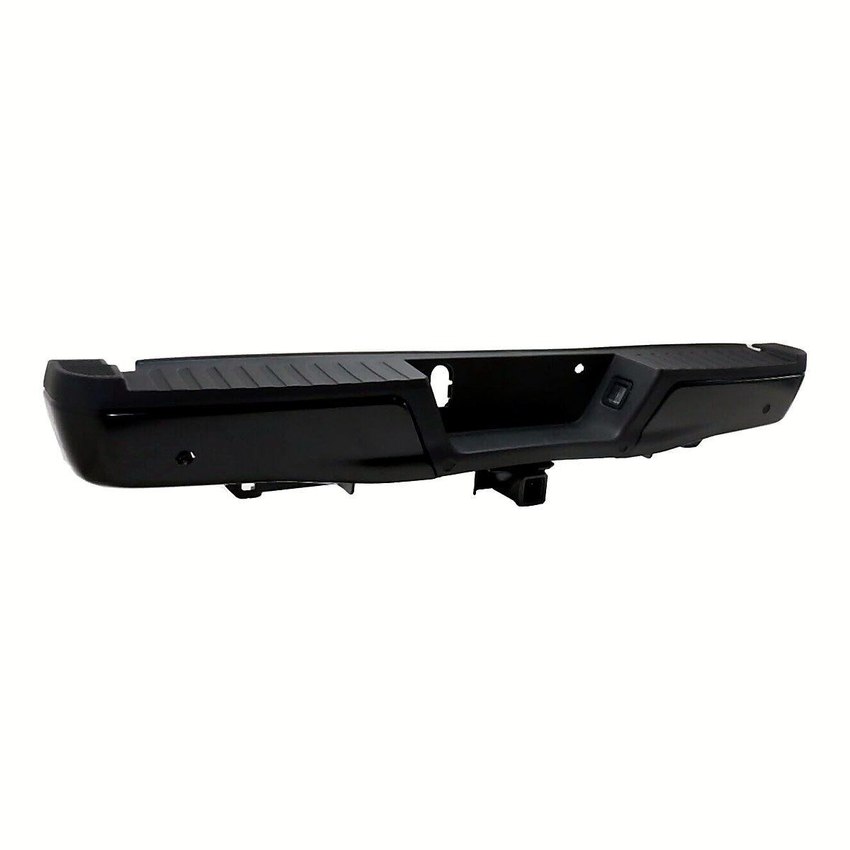 2015-2020 Ford F150 Bumper Rear Assy Black With Black Pad With Sensor/Max Tow Hitch_FO1103192